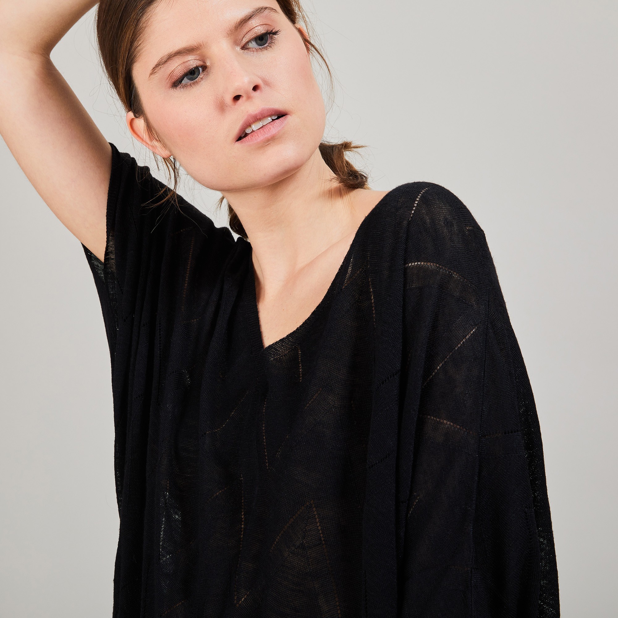 Long flamed linen tunic - Carl